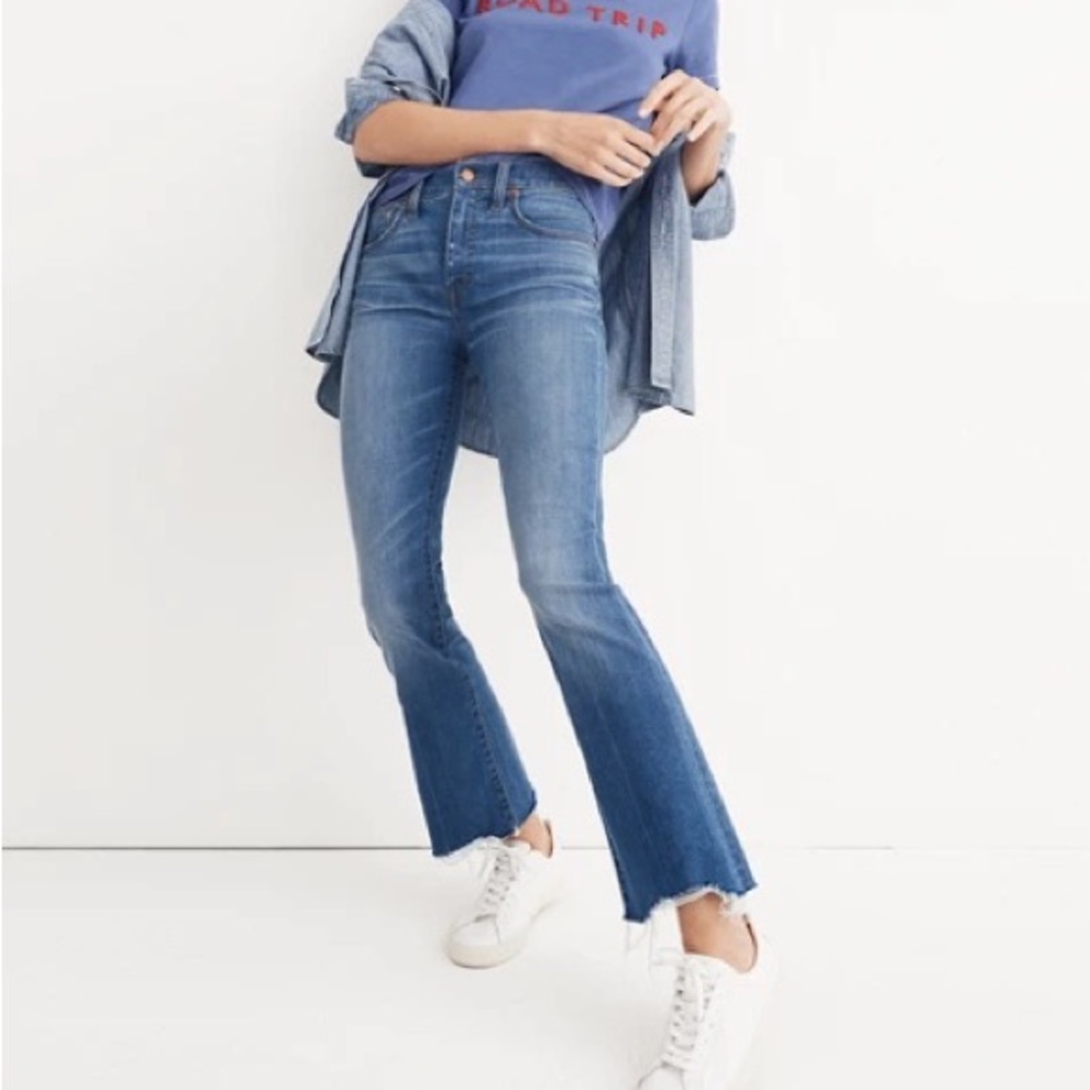Madewell Cali Demi-Boot Crop Jeans Sz 32